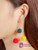 Pom Design Drop Earrings