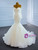 White Mermaid Tulle Long Sleeve Beading Sequins Wedding Dress