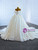 Ball Gown Tulle Sequins Long Sleeve Off the Shoulder Wedding Dress