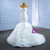 White Mermaid Tulle Appliques Wedding Dress