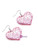 Sequin Heart Design Drop Earrings