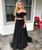 Long Two Piece Off the Shoulder Sweetheart Prom Dress