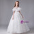 White Tulle Appliques Sexy Flower Girl Dress