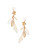 Feather & Leaf Embellished Drop Earrings