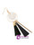 Triangle And Tassel Detail Drop Earrings