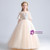 Champagne Tulle Sequins Flower Girls Dress