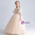 Champagne Tulle Sequins Flower Girls Dress