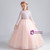 Pink Sequins Long Sleeve Tulle Flower Girl Dress