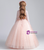 Pink Sequins Long Sleeve Tulle Flower Girl Dress