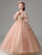 Bean Paste Pink Tulle Flower Girl Dress