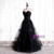 A-Line Black Tulle Sweetheart Prom Dress