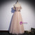 Pink Tulle Sequins Pearls Pleats Prom Dress