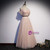 Pink Tulle Sequins Pearls Pleats Prom Dress