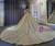 Sequins Appliques Long Sleeve Beading Wedding Dress