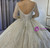 Ball Gown Tulle Sequins Long Sleeve Wedding Dress