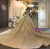 Dubai Style Illusion Tulle Sequins Long Sleeve Wedding Dress