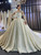 Ball Gown Sequins Long Sleeve Beading Wedding Dress