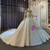 Sexy Long Sleeve Sequins Beading Flower Wedding Dress