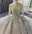 Ball Gown Sequins Long Sleeve Beading Luxury Wedding Dress