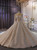Princess Long Sleeve Beading Sequins Wedding Dress