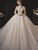 Tulle Sequins Appliques Beading Off th Shoulder Wedding Dress