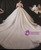 Tulle Sequins Appliques Puff Sleeve Wedding Dress