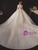 Bateau Neck Short Sleeve Sequins Beading Wedding Dress
