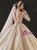 Tulle Sequins Beading Long Sleeve Wedding Dress