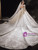 Sequins Tulle Long Sleeve Appliques Beading Wedding Dress