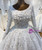 White Tulle Appliques Beading Pearls Wedding Dress