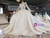 Long Sleeve High Neck Appliques Beading Sequins Wedding Dress