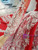 Red Tulle Appliques Long Sleeve Beading Pearls Wedding Dress