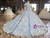 Sky Blue Tulle Lace 3D Appliques Beading Wedding Dress