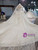 Illusion Tulle Sequins Appliques Puff Sleeve Wedding Dress
