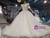 Luxury Tulle Sequins Beading Cap Sleeve Wedding Dress