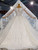 Luxury Tulle Sequins Beading Cap Sleeve Wedding Dress