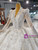 Luxury V-neck Long Sleeve Beading Sequins Wedding Dress