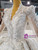 Luxury V-neck Long Sleeve Beading Sequins Wedding Dress