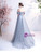 In Stock:Ship in 48 Hours Gray Tulle Beading Prom Dress