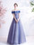 In Stock:Ship in 48 Hours Sexy Blue Tulle Beading Prom Dress