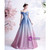 In Stock:Ship in 48 Hours Blue Pink Off the Shoulder Prom Dress