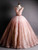 Pink Ball Gown Tulle Sequins Bling Bling Beading Quinceanera Dress