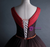 Red Tulle V-neck Pleats Beading Quinceanera Dress