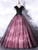 Black Tulle Lace V-neck Beading Quinceanera Dress