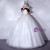 White Tulle Appliques Beading Quinceanera Dress