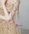 Gold Tulle Sequins Beading Flying Sleeve Prom Dress 