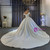 White Satin Appliques Off the Shoulder Beading Wedding Dress