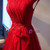 Burgundy Tulle Sequins Cap Sleeve Pleats Prom Dress