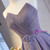Purple Strapless Pleats Sleeveless Prom Dress