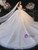 Ball Gown Tulle Sequins Off the Shoulder Beading Wedding Dress